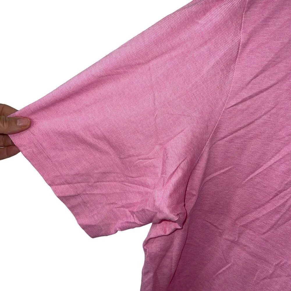 Ralph Lauren Mens Polo Shirt Size XL Pink Short Sleeve Golf Pure Cotton Peru